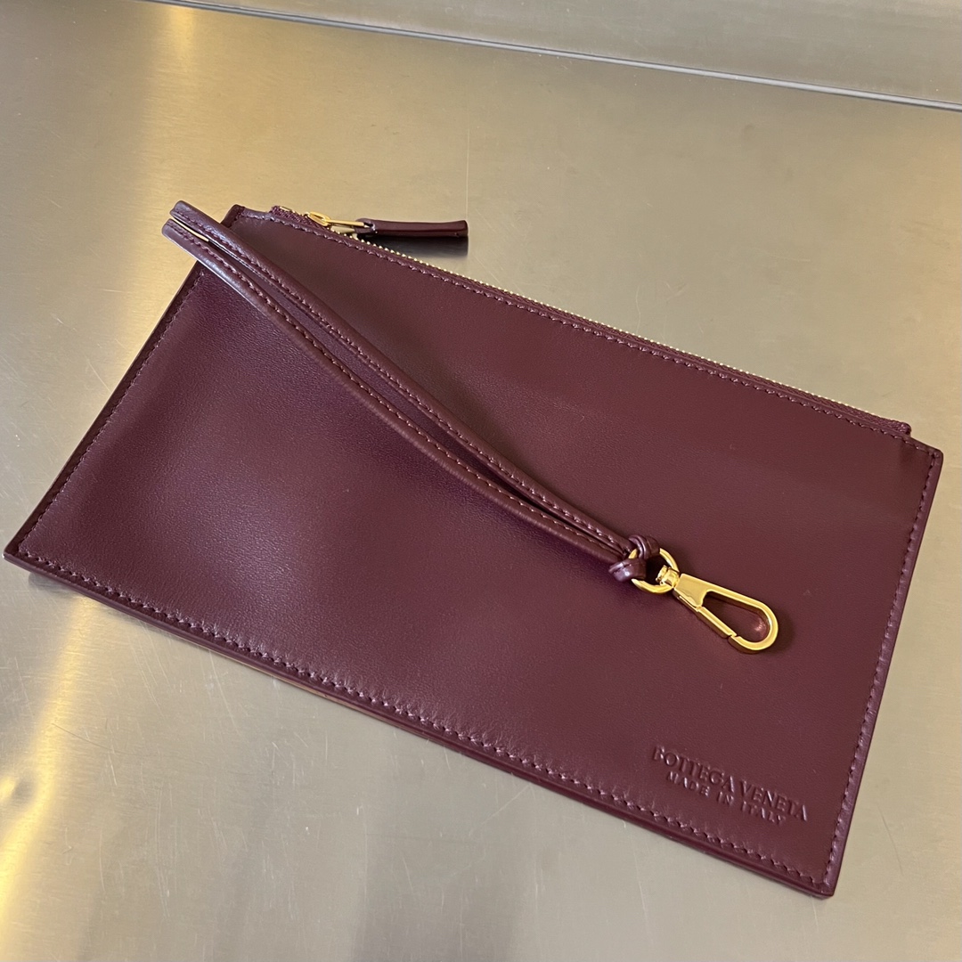 Small Arco Intreccio Leather Tote Bag Bordeaux